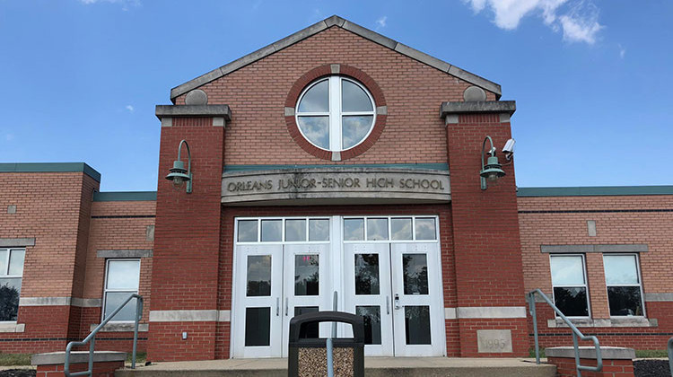 Orleans Junior-Senior High School holds grades 7th-12th and in the 2016-17 year had 346 students. - Carter Barrett/Side Effects Public Media