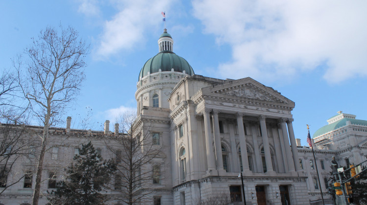 The Indiana Statehouse in downtown Indianapolis. The General Assembly's 2024 legislative session ends by March 14. - FILE PHOTO: IPB News
