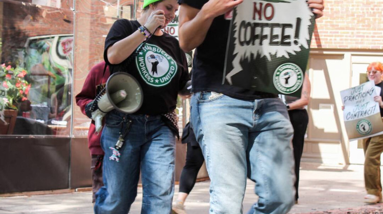 Hoosier Starbucks union workers join nationwide push for fair labor contract