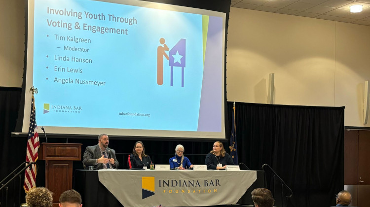 The 2024 Indiana Civics Summit was held April 11, 2024, to cultivate better civic engagement throughout the state. - Abriana Herron / WFYI