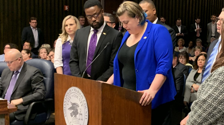 City-County councilors present resolution to address racial inequity in Indianapolis. - Jill Sheridan/WFYI