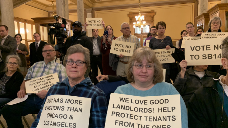 Opposition to bill that could give landlords more protections. - Jill Sheridan/WFYI