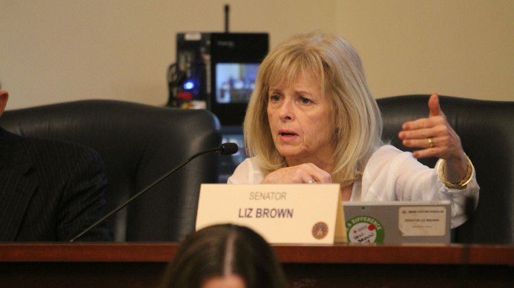Sen. Liz Brown (R-Fort Wayne) modeled her legislation after a Virginia law on consumer data collection and usage. - Lauren Chapman/IPB News