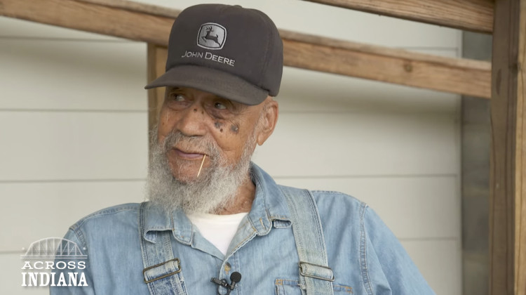 Farmer Norman Greer speaks in the Across Indiana episode "Existence is Resistance" about how Black farmers are especially vulnerable to climate change. The 2024 episode was honored with an award by the Indiana Chapter of the Society of Professional Journalists. - WFYI