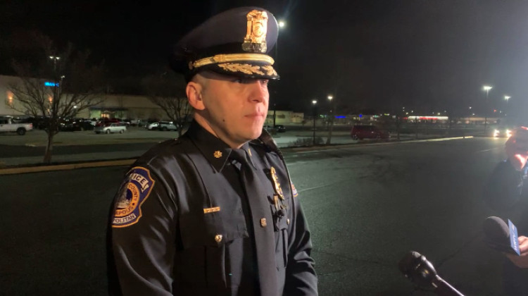 The Indianapolis Metropolitan Police Department briefed the media near the crime scene in the parking lot of the Castleton Square Mall on Tuesday, Jan. 3. - Indianapolis Metropolitan Police Department/Facebook.