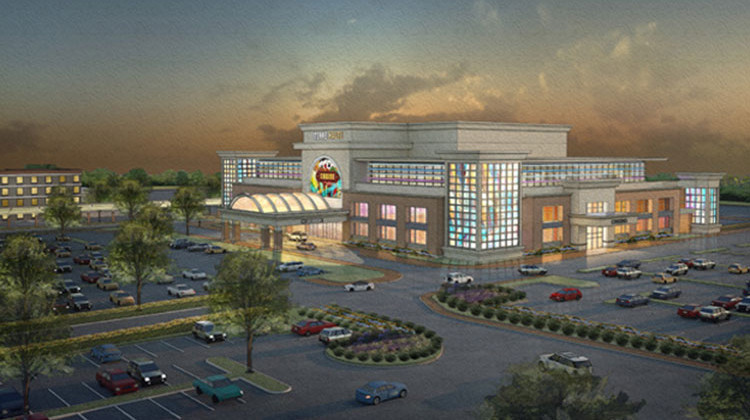 Terre Haute casino proposed rendering. Bennett says it would most likely be located near Interstate 70.  - Provided by Spectacle Entertainment