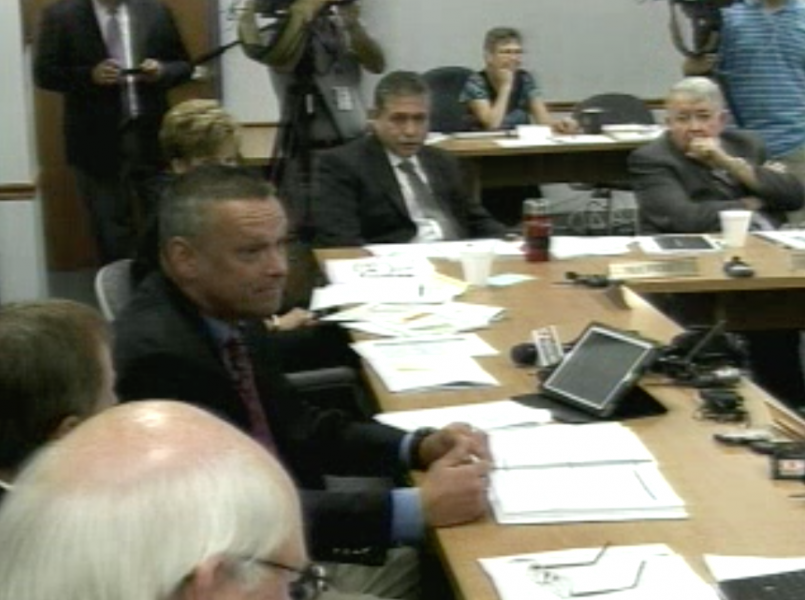 Video capture from State Board of Eduction special meeting, August 29, 2011, to approve the takeover of five schools. | Indiana Dept. of Education