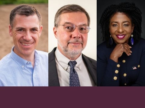 2024 Indiana U.S. Senate Candidates: Jim Banks (R), Andy Horning (L) and Valerie McCray (D)