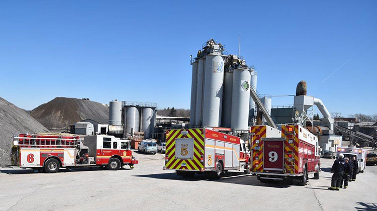 Billy Joe Walls, the man trapped for more than seven hours Wednesday inside a silo containing gravel, has been released from a hospital. - Provided by Indianapolis Fire Department