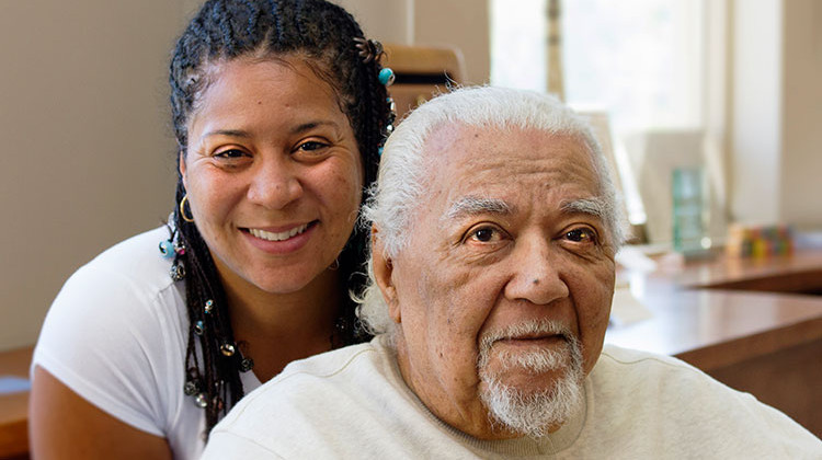 Earl Robinson and his daughter Rebecca Robinson were co-producers for "The Color of Medicine." The documentary will premiere in Indianapolis this month. - Doug Jaggers/WFYI