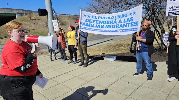 Indianapolis rally protests ICE arrest of two Honduran men captured on video