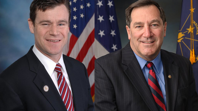 Todd Young and Joe Donnelly - By US House of Representatives [Public domain], via Wikimedia Commons