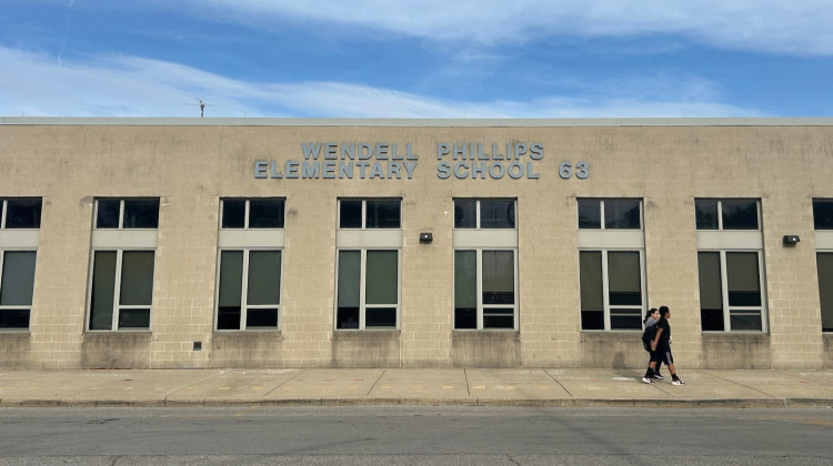 Matchbook Learning took over Wendell Phillips School 63 on the west side of Indianapolis in 2018. - Amelia Pak-Harvey / Chalkbeat
