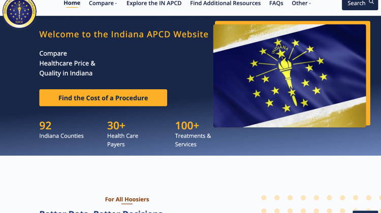 State lawmakers directed the Indiana Department of Insurance to create the All-Payer Claims Database in 2020. - Screenshot of apcd.idoi.in.gov
