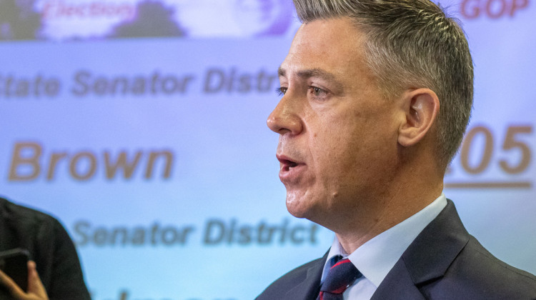 U.S. Rep. Jim Banks (R-Columbia City) won the open race to become Indiana's newest U.S. senator, according to a call by the Associated Press. - File Photo: Brittany Smith / WBOI