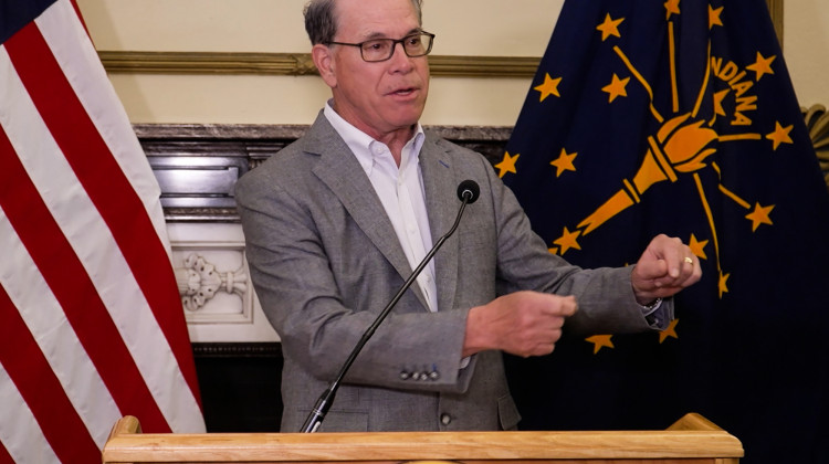 Gov. Mike Braun said making state environmental rules no stricter than federal ones will encourage businesses to invest and grow in Indiana.  - Alan Mbathi / IPB News