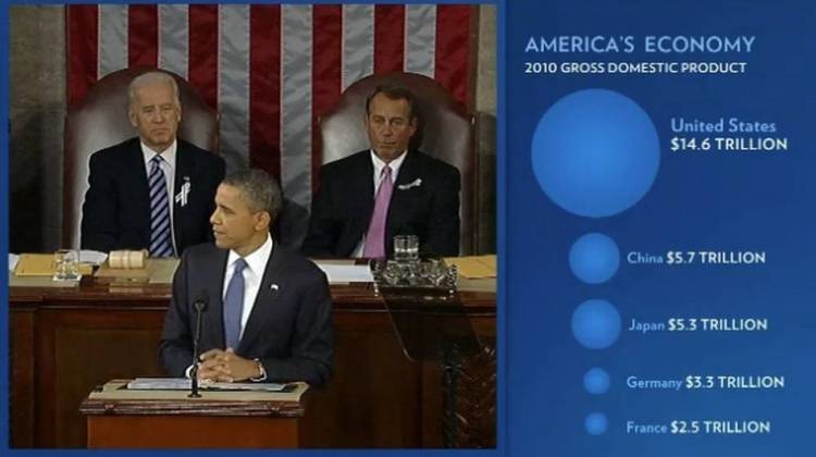 Obama's State Of The Union, Playing On A Second Screen Near You