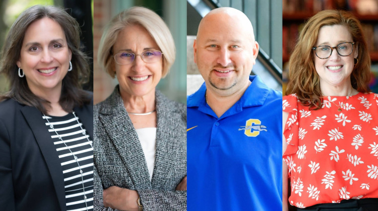 Four candidates are running for two open at-large seats on the Carmel Clay Schools Board. left to right: Robin Clark, Daniela ‘Dina’ Ferchmin, Jon Shapiro and Kristina ‘Kris’ Wheeler - Photos provided by candidates