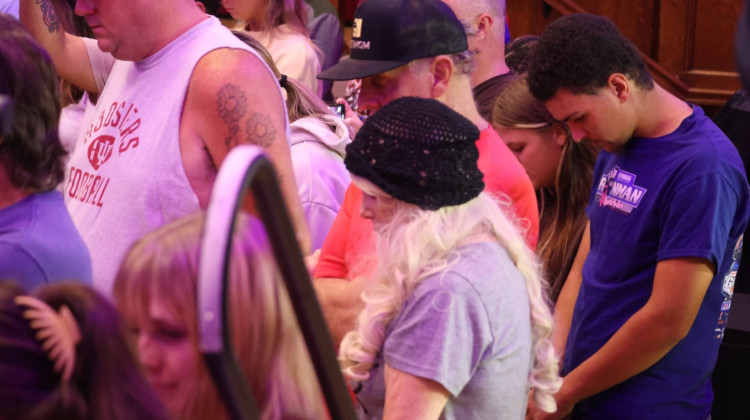 Hundreds honor Charlie Kirk at Indiana University vigil