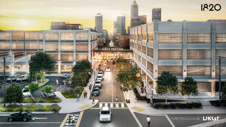 A rendering of the new development looking west down Market St.  - Photo provided by 1820 Ventures