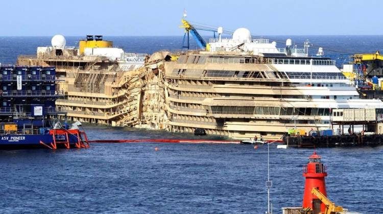 WATCH: Time-Lapse Video Of The Costa Concordia Being Righted