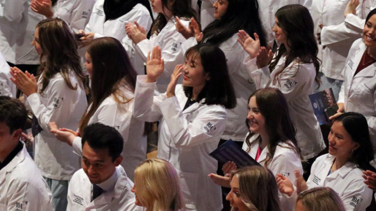 A white coat ceremony was held Sunday at the Marian University College of Osteopathic Medicine. - Photo Courtesy of Marian University