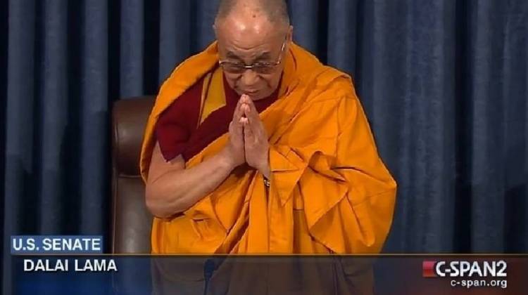 VIDEO: Dalai Lama Prays Senators Will 'Act With A Pure Mind'