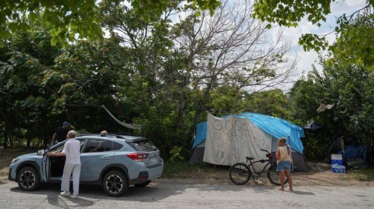 ‘It’s a miracle’: Fountain Square homeless camp residents to get housing