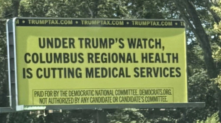 Columbus Regional Health didn’t know about billboard blaming Trump for hospital’s cost cuts