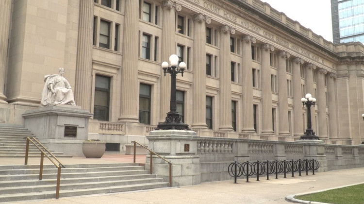 The Birch Bayh Federal Building & U.S. Courthouse. Judge Sarah Evans Barker said that the the plaintiffs’ claims “are not ripe,” and that they need to demonstrate concrete injury before proceeding. - Alan Mbathi / IPB News