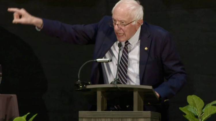 Bernie Sanders receives award in Terre Haute named for labor rights icon