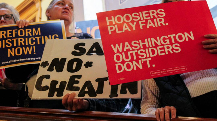 Protesters rally against Vance visit. Senate leadership says redistricting decision to come soon