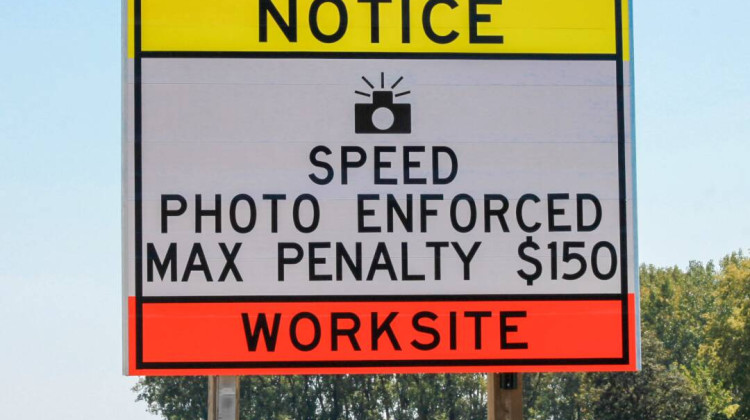 Indiana lawmakers authorized speed cameras in highway construction zones in 2023. The Indiana Department of Transportation began testing the cameras in August 2024. - Brandon Smith / IPB News