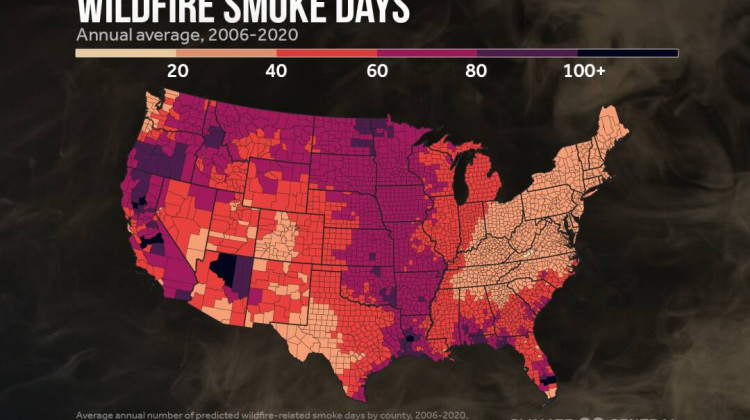 As wildfires in North America become more frequent, smoke puts Hoosiers' health at risk