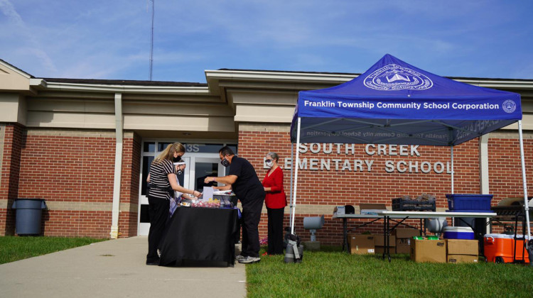 Student enrollment at Franklin Township Community Schools grew by 43 percent since 2006. South Creek Elementary is one of seven elementary schools in the district. - WFYI File Photo