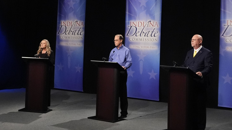 Watch: Final Indiana gubernatorial debate with Braun, McCormick, Rainwater