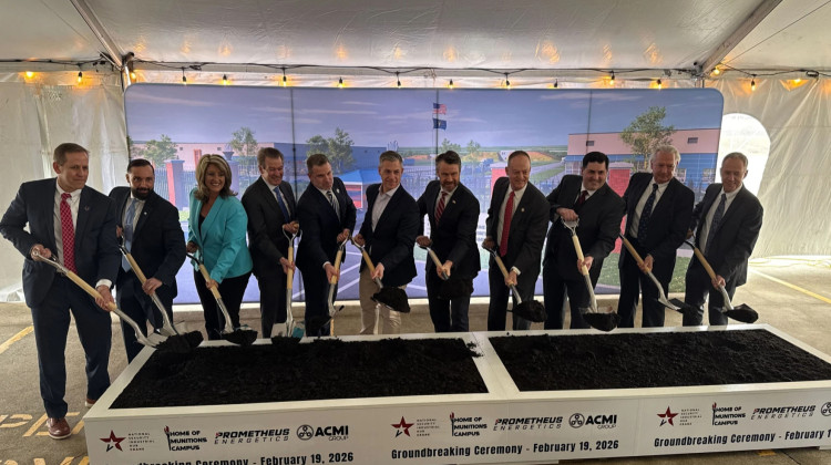 Officials break ground on national security industrial hub at Crane