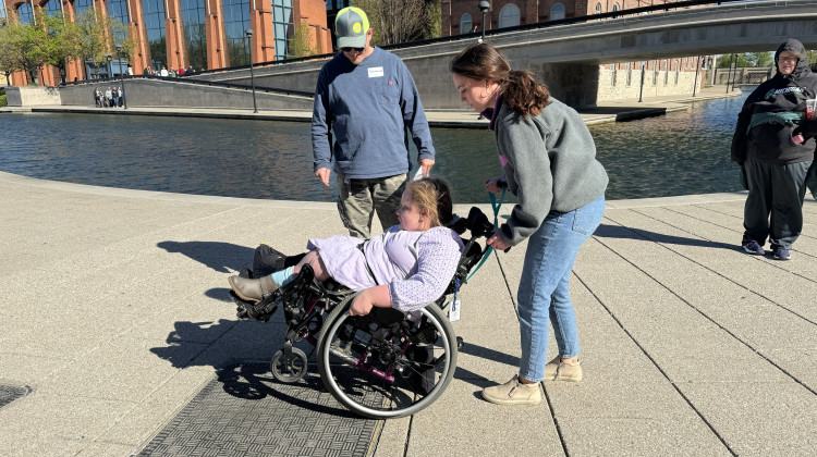 Curbs can be a physical and social barrier for wheelchair users. One program teaches kids to roll past them