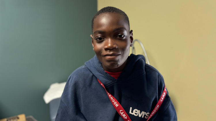 Tobi Ajayi, 14, is one of the campers. He said the camp provides him with much needed bonding and socialization time. - Elizabeth Gabriel / Side Effects Public Media
