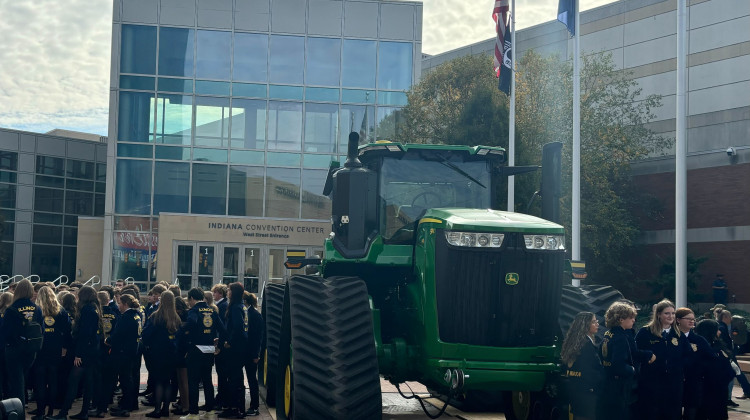 More than 70,000 students from across the nation filled the Indiana Convention Center for the 97th National FFA Convention & Expo.  - Abriana Herron / WFYI