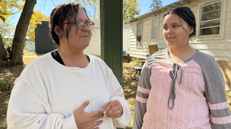 Sarah Slater and her daughter Trinity McClellan, 12, both use birth control to curb symptoms caused by chronic period pain. - Elizabeth Gabriel / WFYI