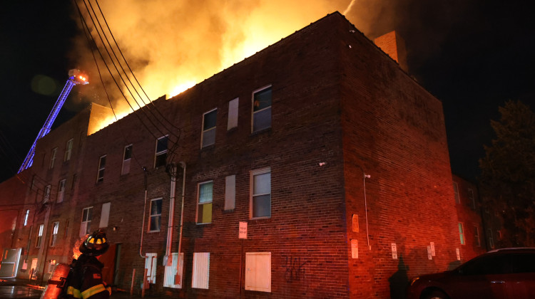 The Indianapolis Fire Department responds to the fire at 958 N Pennsylvania St.  - Courtesy of the Indianapolis Fire Department