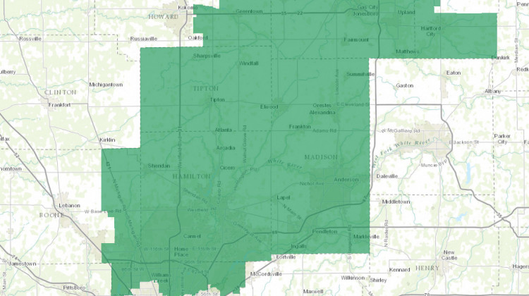 Indiana's 5th congressional district. - WFYI file image