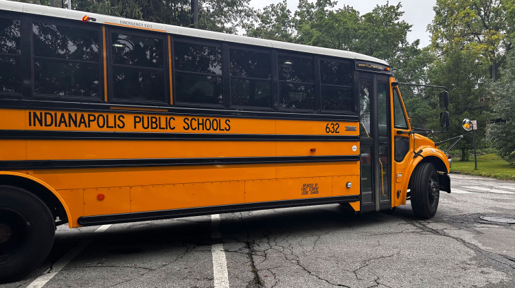 Indianapolis Public Schools consolidated bus routes as part of a larger effort to save money and increase efficiency.  - Eric Weddle / WFYI