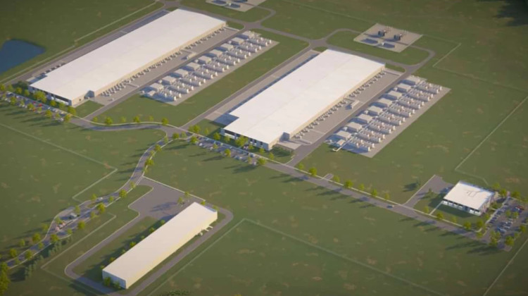 The utility Indiana Michigan Power expects that by 2030, data centers planned for its territory – like this proposed center in Jeffersonville – will use more electricity every year than all the residents it serves today. - Courtesy of Meta