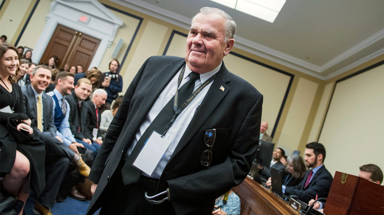 Republican incumbent Jim Baird, who has a Ph.D. in animal science, will represent the predominantly rural district for a fourth term. In a statement, he said he is honored to continue serving his constituents and standing up for Hoosier values. - Tom Williams / CQ Roll Call / AP Photo