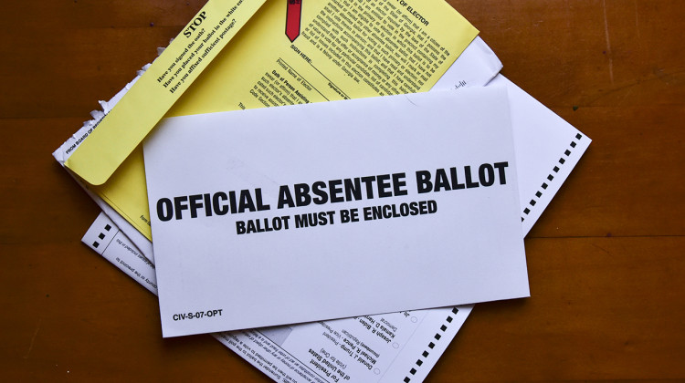 Indiana's deadline to apply for an absentee, mail-in ballot for the 2024 general election is Thursday, Oct. 24. If you apply in person, the deadline is 5 p.m. local time. If you apply online, the deadline is 11:59 p.m. - FILE PHOTO: Justin Hicks / IPB News