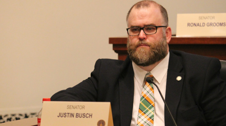 The author of the bill, Sen. Justin Busch (R-Fort Wayne), said it’s not just about good business practices — he said it’s about fairness. - Lauren Chapman / IPB News