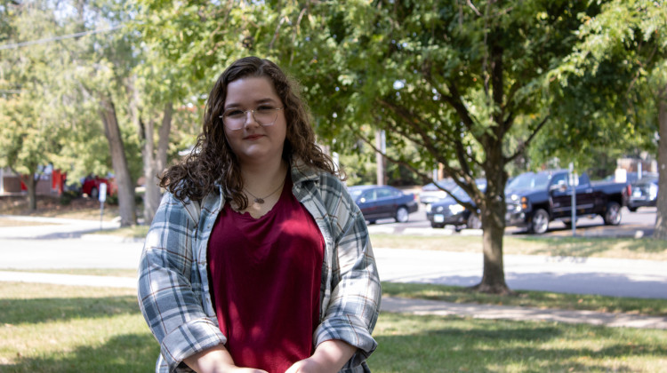 Lily Lantz, a former crisis counselor with PATH Crisis Center in Bloomington, Ill. - Melissa Ellin / WGLT