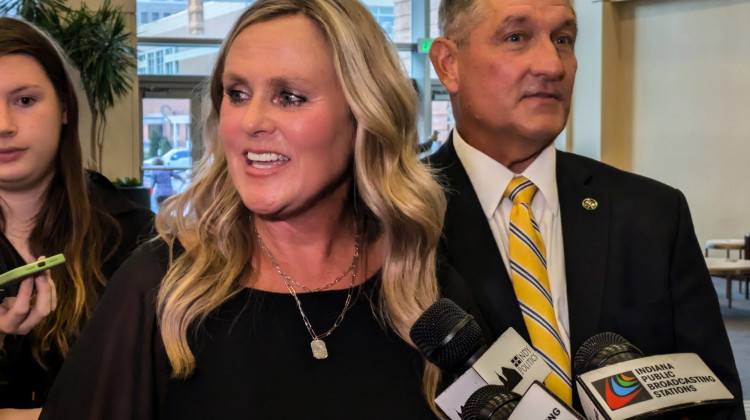 Indiana Democratic governor candidate Jennifer McCormick's education plan includes raising teacher salaries, increasing school flexibility and maintaining statewide accountability. - Lauren Chapman / IPB News